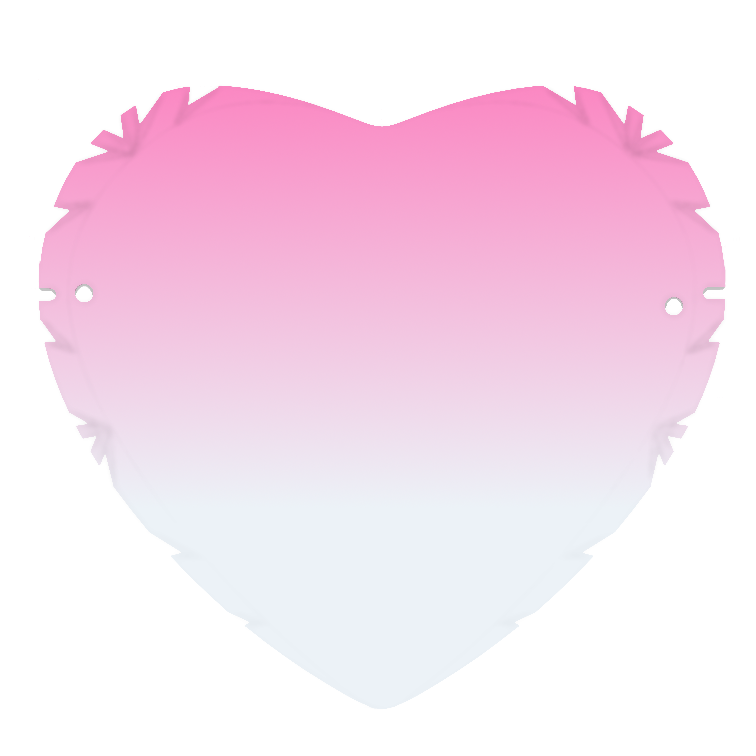 Heart-cut plano lens silhouette